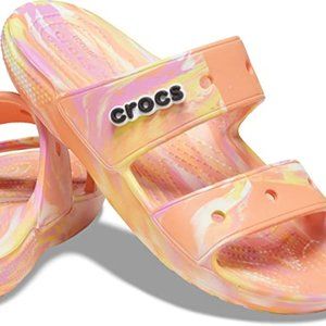 Crocs Unisex-Adult Classic Two-Strap Slide Sandals